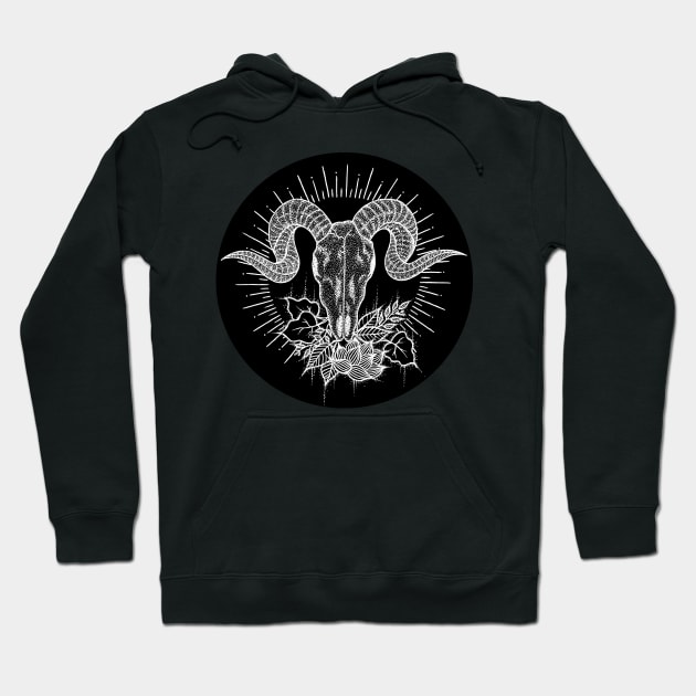 Black Phillip - Black circle Hoodie by NorthAnima